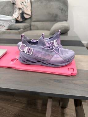 Fashion Purple Womens Casual Sneakers Lightweight Outdoor Walking Shoes Women Br